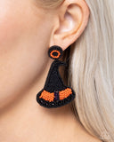 Paparazzi "Witch Hunt" Black Post Earrings Paparazzi Jewelry