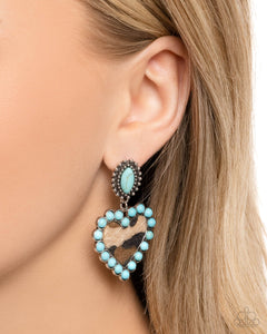 Paparazzi "Whimsical Wrangler" Blue Post Earrings Paparazzi Jewelry