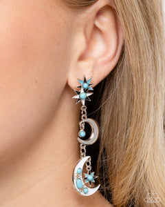 Paparazzi "Stellar Serendipity" Blue Post Earrings Paparazzi Jewelry