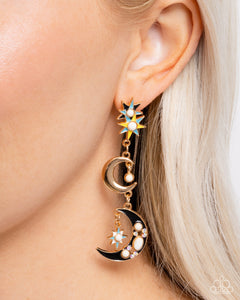 Paparazzi "Stellar Serendipity" Gold Post Earrings Paparazzi Jewelry