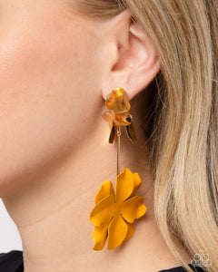 Paparazzi "Malibu Moderato" Gold Post Earrings Paparazzi Jewelry