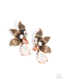 Paparazzi Showstopping Symphony" Orange Post Earrings Paparazzi Jewelry