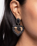 Paparazzi "Whimsical Wrangler" Black Post Earrings Paparazzi Jewelry