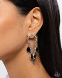 Paparazzi "Highest Grade" Black Post Earrings Paparazzi Jewelry