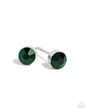 Paparazzi "Logical Light" Green Post Earrings Paparazzi Jewelry