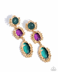 Paparazzi "Emotional Elegance" Green Post Earrings Paparazzi Jewelry