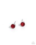 Paparazzi "Logical Light" Red Post Earrings Paparazzi Jewelry