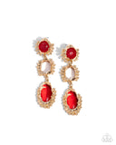 Paparazzi "Emotional Elegance" Red Post Earrings Paparazzi Jewelry