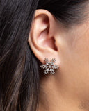 Paparazzi "Snowflake Spell" White Post Earrings Paparazzi Jewelry