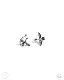 Paparazzi "Soaring Sparrow" Silver Ear Cuff Post Earrings Paparazzi Jewelry