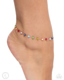 Paparazzi "Colorful Candy" Multi Anklet Bracelet Paparazzi Jewelry