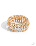 Paparazzi "Secure Shimmer" Gold Bracelet Paparazzi Jewelry