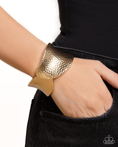 Paparazzi "Burnished Balance" Gold Bracelet Paparazzi Jewelry