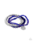 Paparazzi "Heroic Haute" Blue Bracelet Paparazzi Jewelry