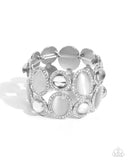 Paparazzi "Affixed Appeal" White Bracelet Paparazzi Jewelry