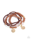 Paparazzi "Superior Stack" Brown Bracelet Paparazzi Jewelry