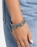 Paparazzi "Riding the Clutch" Silver Bracelet Paparazzi Jewelry