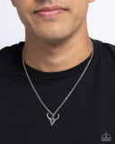 Paparazzi "Speeding Up" Black Mens Urban Necklace Unisex Paparazzi Jewelry