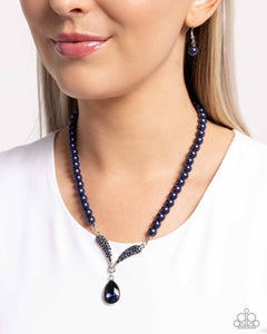 Paparazzi "Avant-Garde Adornment" Blue Necklace & Earring Set Paparazzi Jewelry