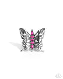 Paparazzi "Brash Butterfly" Pink Ring Paparazzi Jewelry
