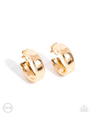 Paparazzi "Round Reputation" Gold Clip On Earrings Paparazzi Jewelry