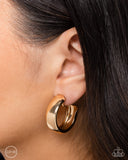 Paparazzi "Round Reputation" Gold Clip On Earrings Paparazzi Jewelry