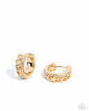 Paparazzi "Lethal Layers" Gold Post Earrings Paparazzi Jewelry