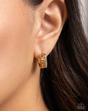 Paparazzi "Lethal Layers" Gold Post Earrings Paparazzi Jewelry