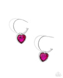 Paparazzi "Diamond of the Night" Pink Post Earrings Paparazzi Jewelry