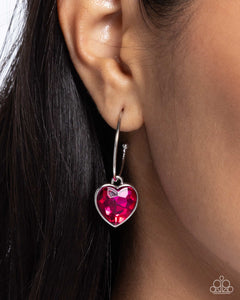 Paparazzi "Diamond of the Night" Pink Post Earrings Paparazzi Jewelry