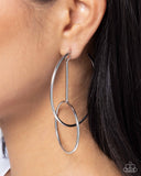 Paparazzi "Dreaming of Hoops" Silver Post Earrings Paparazzi Jewelry
