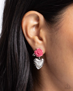 Paparazzi "Girly Grade" Pink Post Earrings Paparazzi Jewelry