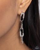 Paparazzi "Linked Launch" Silver Post  Earrings Paparazzi Jewelry