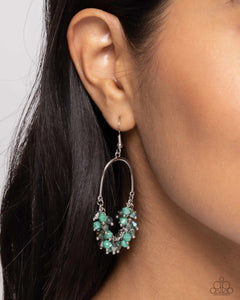 Paparazzi "Chandelier Check" Green Earrings Paparazzi Jewelry