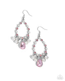 Paparazzi "Baroness Behavior" Pink Earrings Paparazzi Jewelry