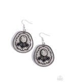 Paparazzi "Cowboy Chaperone" Black Earrings Paparazzi Jewelry