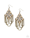 Paparazzi "Trenchant Transformation" Brass Earrings Paparazzi Jewelry