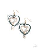 Paparazzi "Soft and Sweet" Green Earrings Paparazzi Jewelry