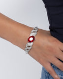 Paparazzi "Sentimental Society" Red Bracelet Paparazzi Jewelry