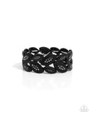 Paparazzi "Riding the Clutch" Black Bracelet Paparazzi Jewelry