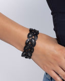 Paparazzi "Riding the Clutch" Black Bracelet Paparazzi Jewelry