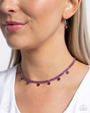 Paparazzi "Breathtaking Backdrop" Pink Choker Necklace & Earring Set Paparazzi Jewelry