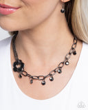 Paparazzi "Magic Merger" Black Necklace & Earring Set Paparazzi Jewelry