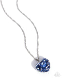 Paparazzi "Best Of My Heart" Blue Necklace & Earring Set Paparazzi Jewelry