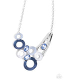 Paparazzi "Compelling Circles" Blue Necklace & Earring Set Paparazzi Jewelry