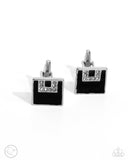 Paparazzi "Classy Cuff Links" Black Men's Cuff Links Paparazzi Jewelry