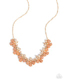 Paparazzi "Consistent Chic" Orange Necklace & Earring Set Paparazzi Jewelry