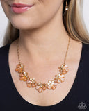 Paparazzi "Consistent Chic" Orange Necklace & Earring Set Paparazzi Jewelry