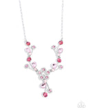 Paparazzi "Blossom Queen" Pink Necklace & Earring Set Paparazzi Jewelry