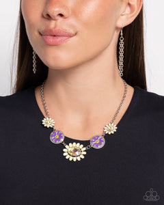 Paparazzi "Floral Facade" Yellow Necklace & Earring Set Paparazzi Jewelry